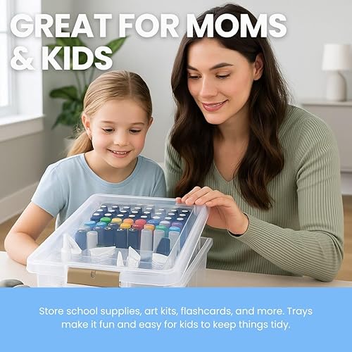 Miniatura 9 de ArtBin Semi Satchel con bandejas de accesorios Contenedor de almacenamiento, transparente