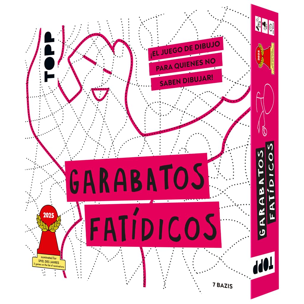 Topp Garabatos Fatídicos, Juego de Mesa, A Partir de 10 Años, De 2 a 8 Jugadores, 30 Minutos por Partida, Español