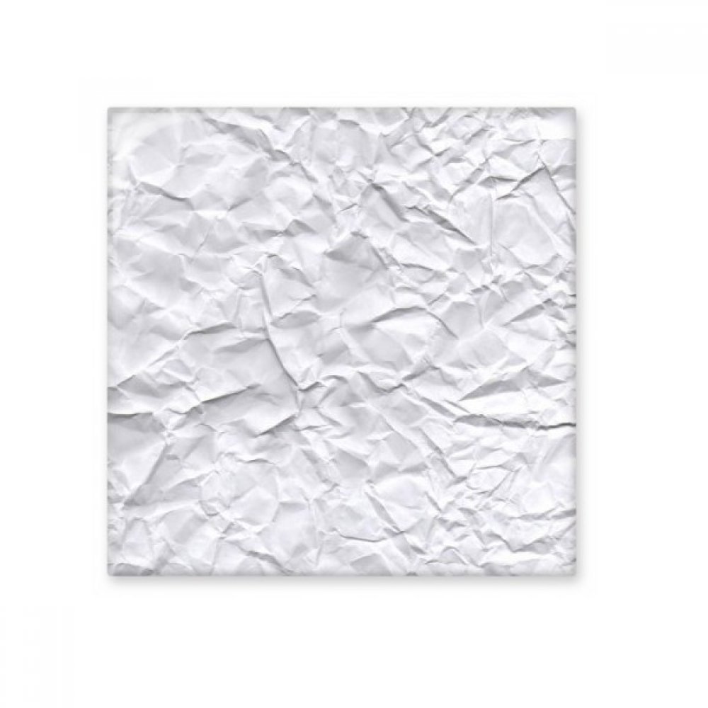 Carreau de céramique blanc irrégulier texture papier froissé