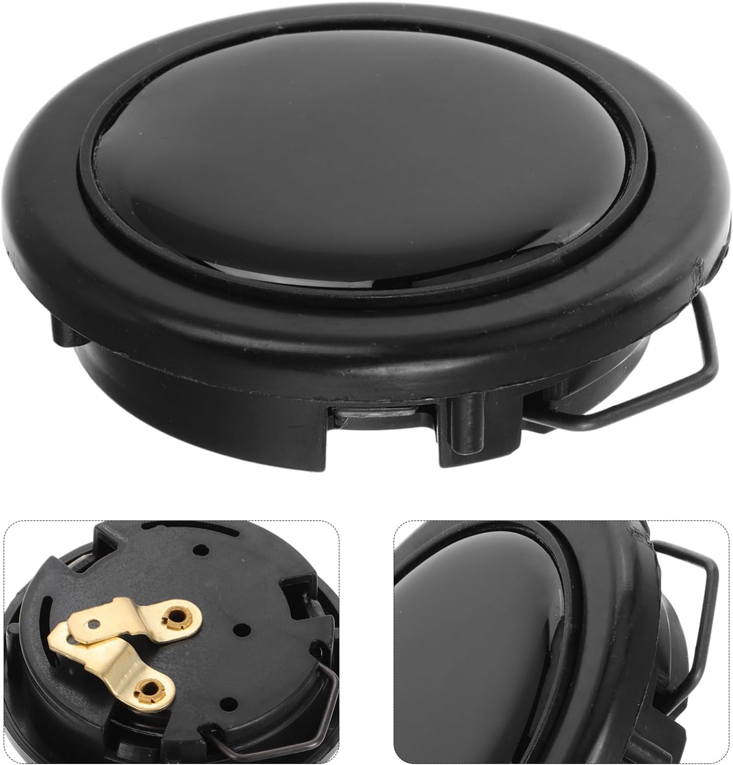 Car Horn Push Button Switch Protection Durable Plastic Center Cap for Cars Boats and Motorcycles Stylish for Easy Installation