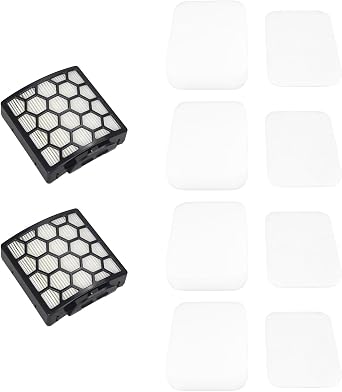 Replacement Filter for Shark ZU100 NV181 ZU55 NV151 NV150 NV250 ZU102 ZU62 ZU60 NV255 NV251 ZU62C Navigator Swivel Pro Upright Vacuum 4 Foam filters,2 HEPA filters