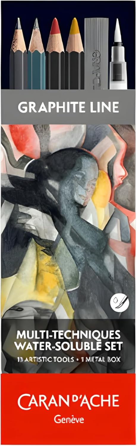 Caran d'Ache 0779-313 Graphite Line Multi-Technic Water Soluble Set