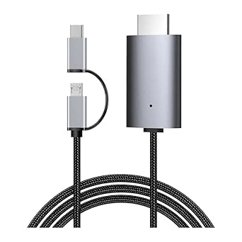 شاشة عرض بث HD سلكية LD39 DongIe Micro USpB من النوع C إلى كابل HDMI شاشة عاكسة لهاتف Android اللوحي إلى التلفزيون