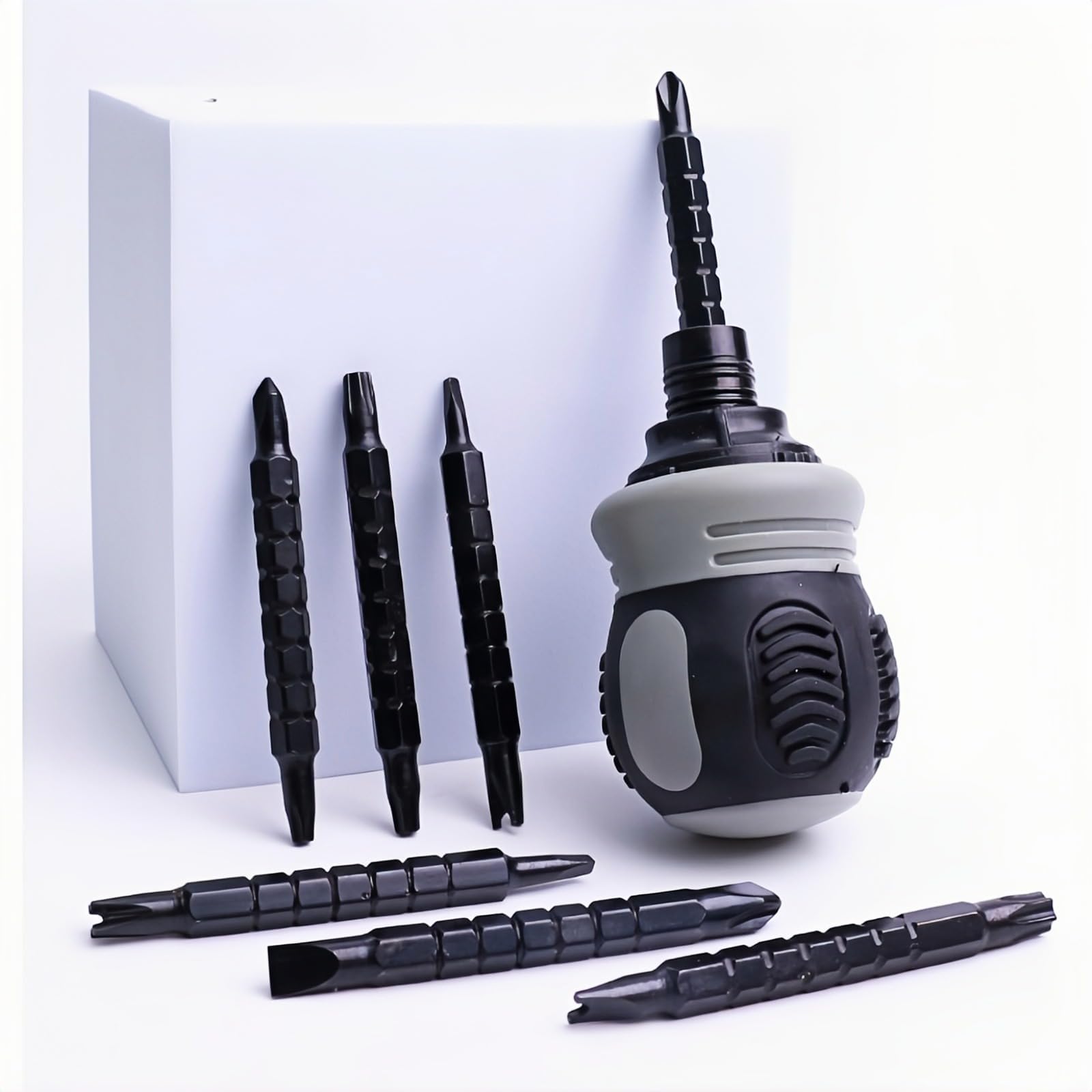 13-in-1 Ratchet Screwdriver Set, Multi-functional Telescopic Screwdriver with Ergonomic Grip, Heavy Duty Ratchet Handle, Perfect for Home, Office, and DIY Projects