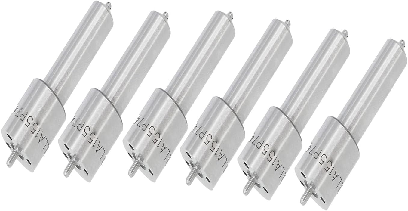 DLLA155P74 Fuel Nozzle 6 Pcs Replacement Parts Injection Nozzles Tip 0433171074 Compatible with Case IH Tractor 5120 5130 5140 5230 5240 5250 1896 4BT 6BT