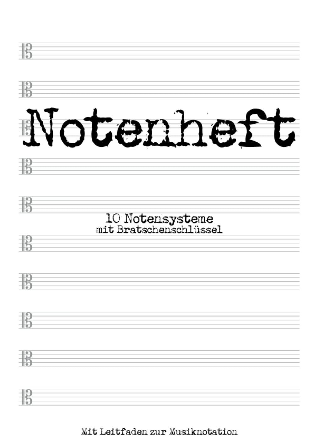 Cahier de musique A4 idéal pour les cours de solfège des enfants à l'école