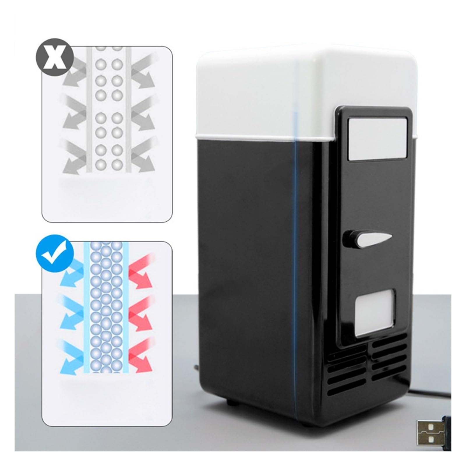 Mini refrigerador USB for Coche, hogar, Oficina, Hotel.