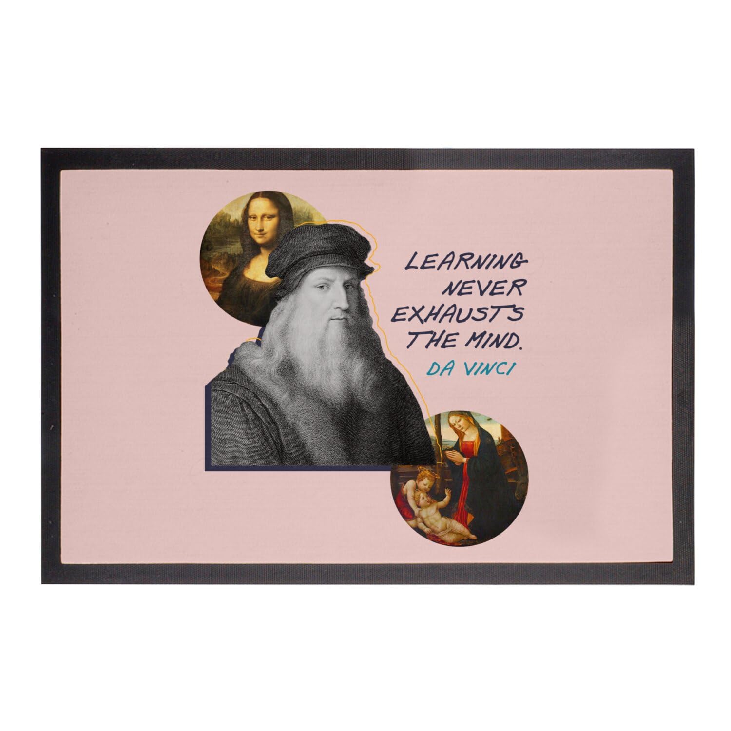 Paillasson Rose Fabulous Da Vinci 75x50cm | Tapis d'entrée inspirant
