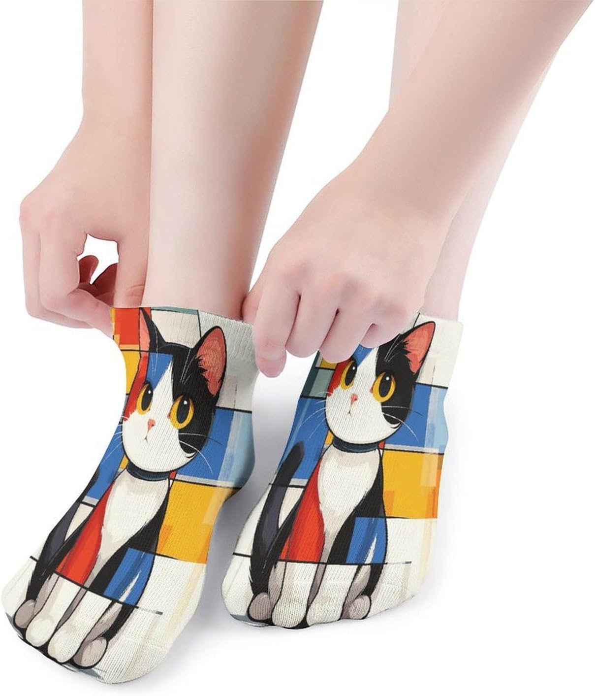 Cute Cat Ankle Sock Low Cut Socks Tube Socks for Sports