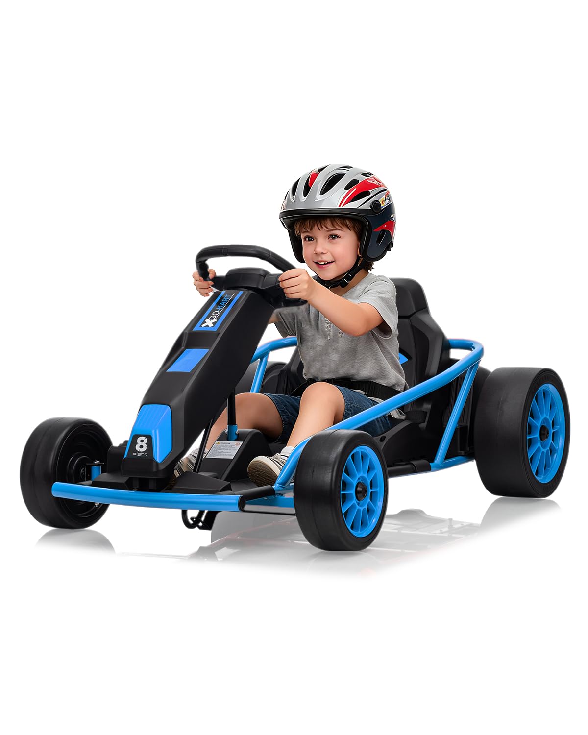 その他 Blue Go-Kart Ride-On Amazon.com: Ride On Go Kart for Kids, 24V 9Ah Battery 2x300W