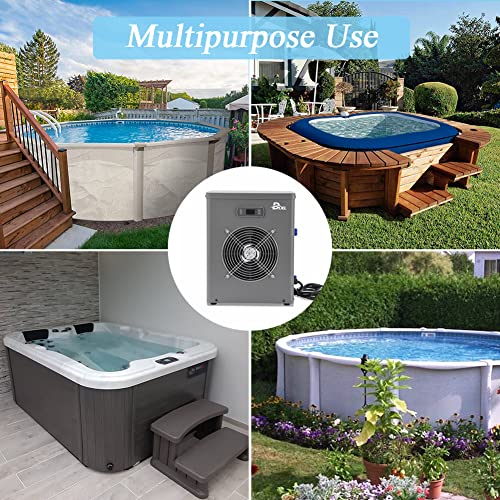 DOEL 11800 BTU Mini Swimming Pool Heat Pump for AboveGround Pools, 3.