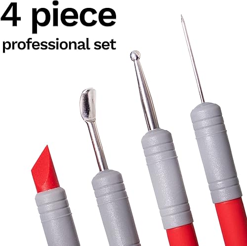 Miniatura 9 de DAS Rodillo acrílico inteligente  Rodillo de arcilla acrílica sólida de 8 pulgadas con 3 anillos ajustables en tamaños de 2.5, 3.5 y 0.197 in