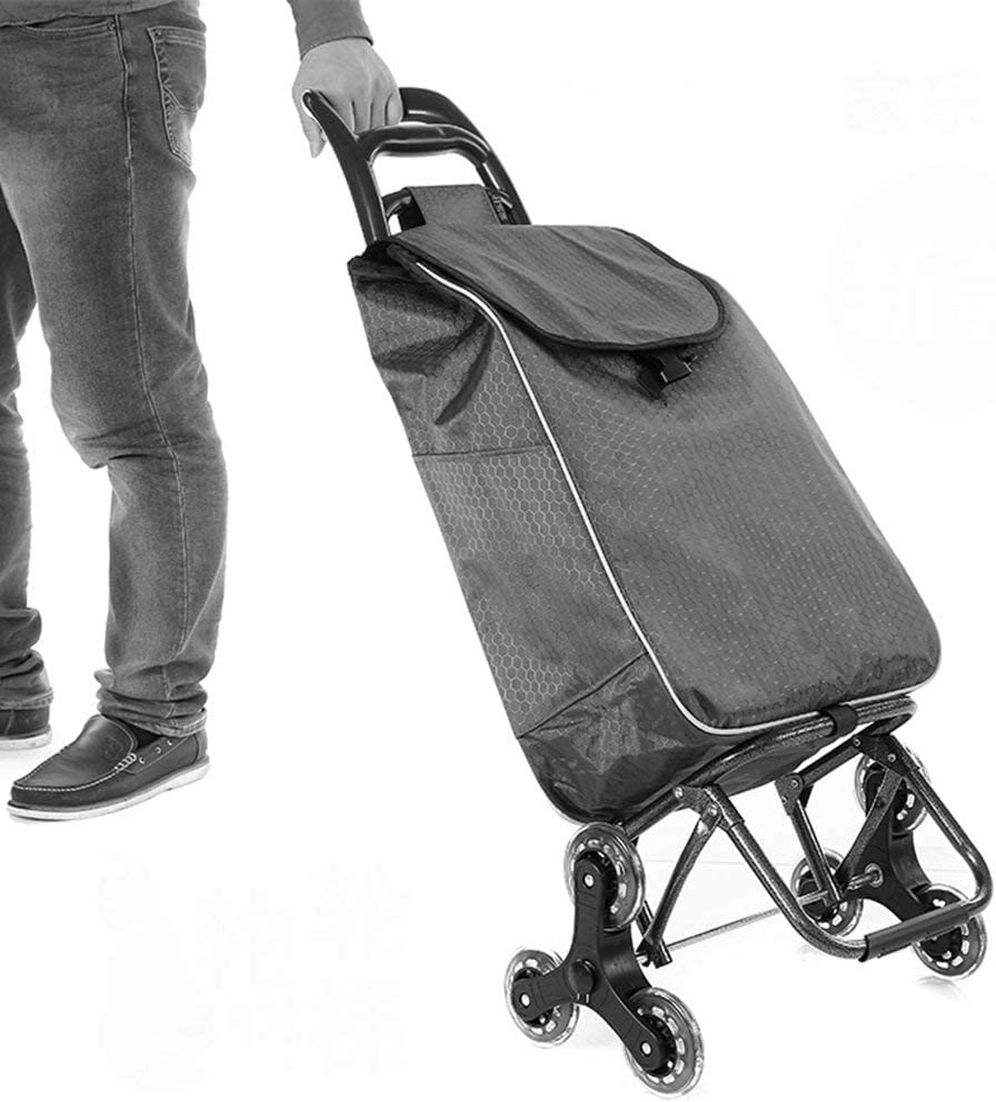 Einkaufstrolley Home Trolley Travel Einkaufswagen Tragbarer Trolley Alter Einkaufswagen Faltbarer Trolley, Kann Treppen… – Bild 3