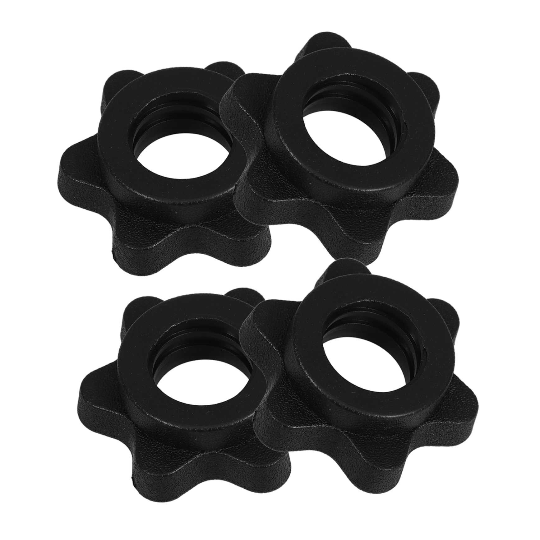 STOBAZA Barbell Fixing Nut Kit 4pcs Self-Locking Barbell Lock Collars Universal Dumbbell Locking Nut for Weight Lifting