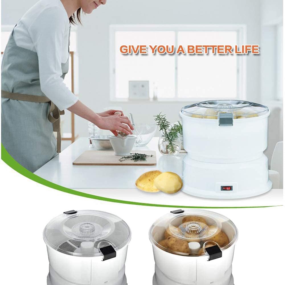 Máquina peladora automática de patatas, máquina peladora rotativa multifuncional para cocina, lavadora portátil, máquina peladora eléctrica de patatas