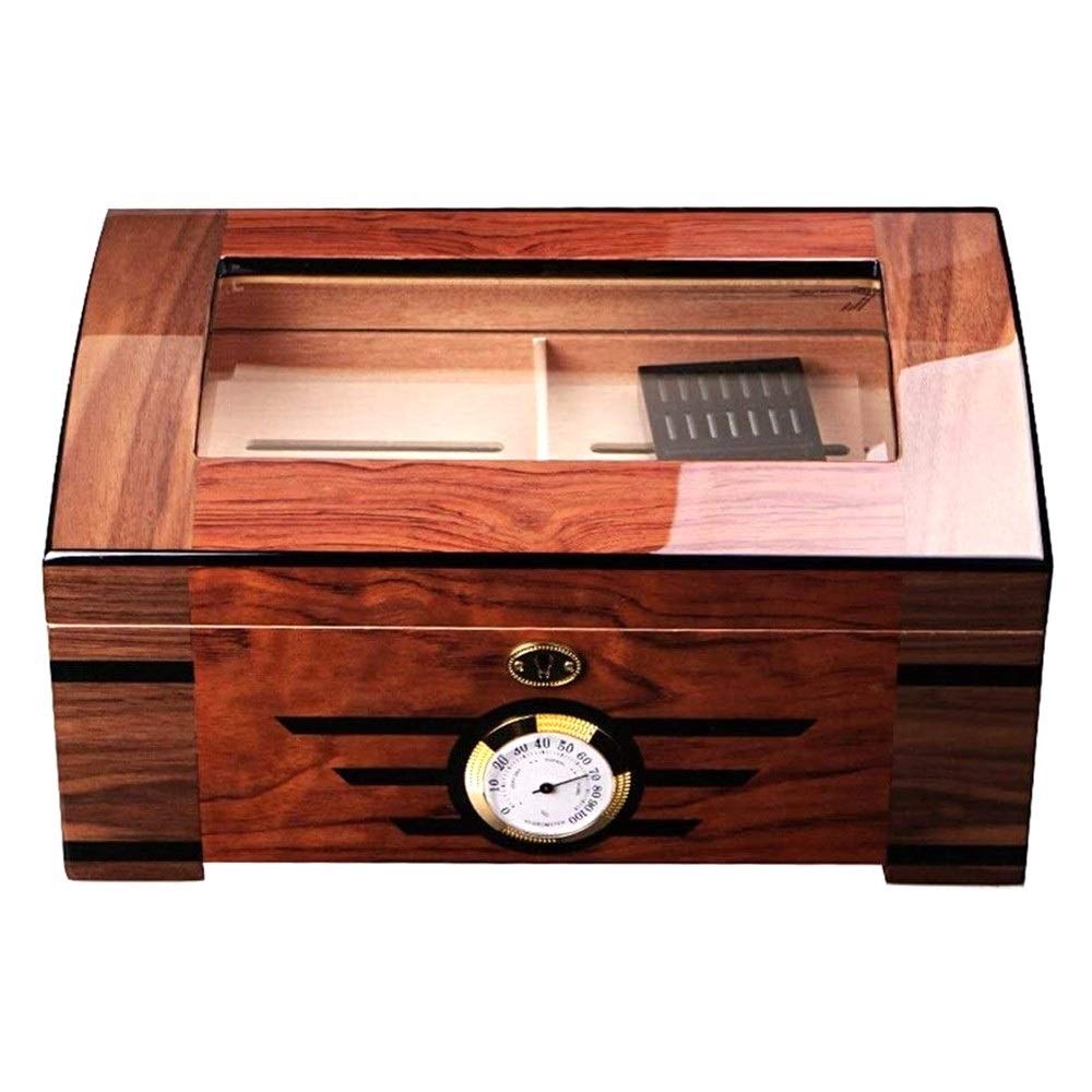 Buy SMLCTY Cigar Desktop Humidor,Cedar Wood Cigar Humidors,Transparent