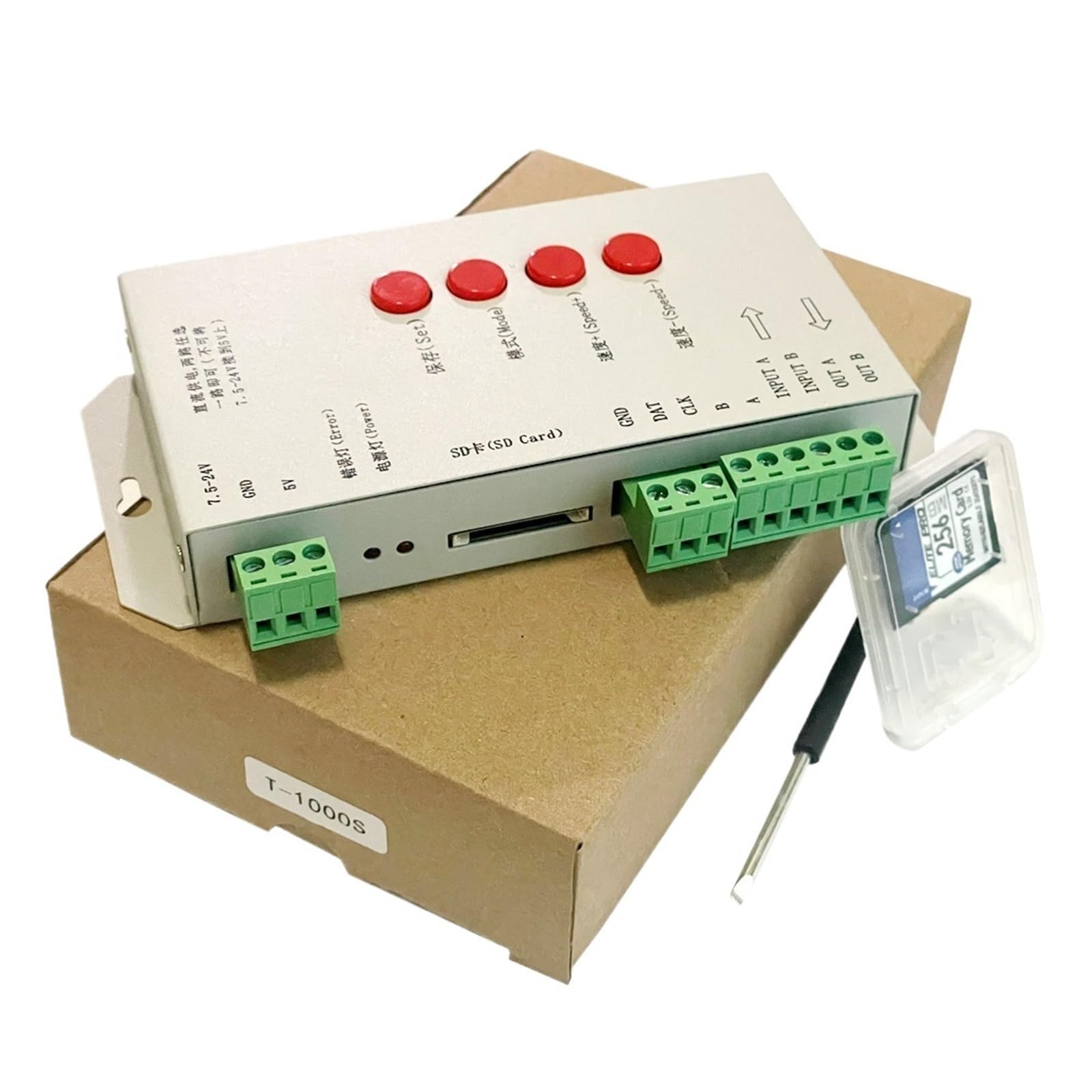 Controller LED Programmabile BTF-LIGHTING K-1000C Per Strip WS2812B, APA102C - Con Scheda SD - Foto 7