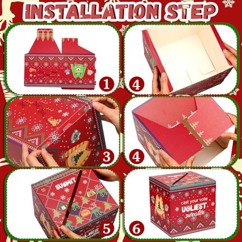 Cartes de vote avec urne de Noël : la solution pour animer votre soirée - 3