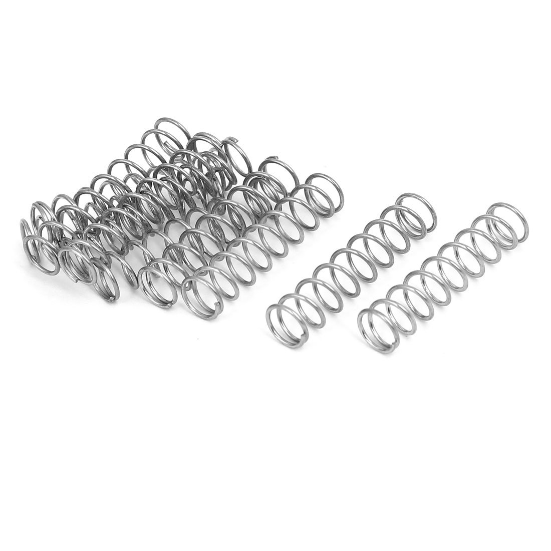 Sourcing Map 10 Molle A Compressione In Acciaio Inox 304 – Diametro 10mm X Altezza 35mm, Capacità 11,8N, Per Elettrodomestici E Motori