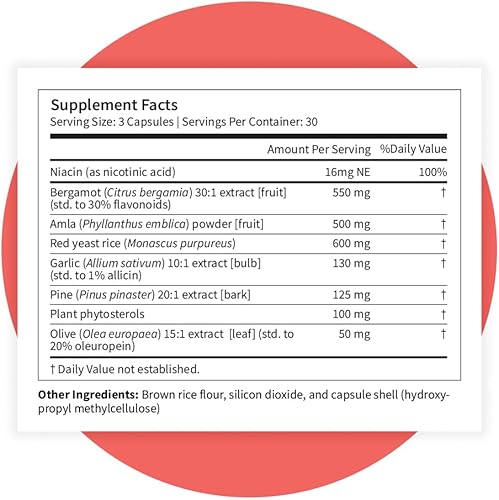 Miniatura 8 de Pattern Wellness Suplemento complejo de colesterol - Apoya el bienestar general - Probado en laboratorio de terceros - 90 cápsulas veganas