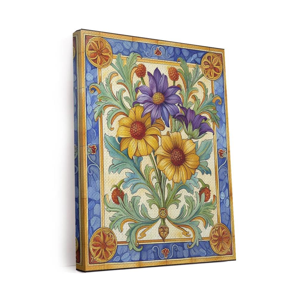 CanvasWis Coneflowers Flower Elegance 1 Canvas Wall Art For