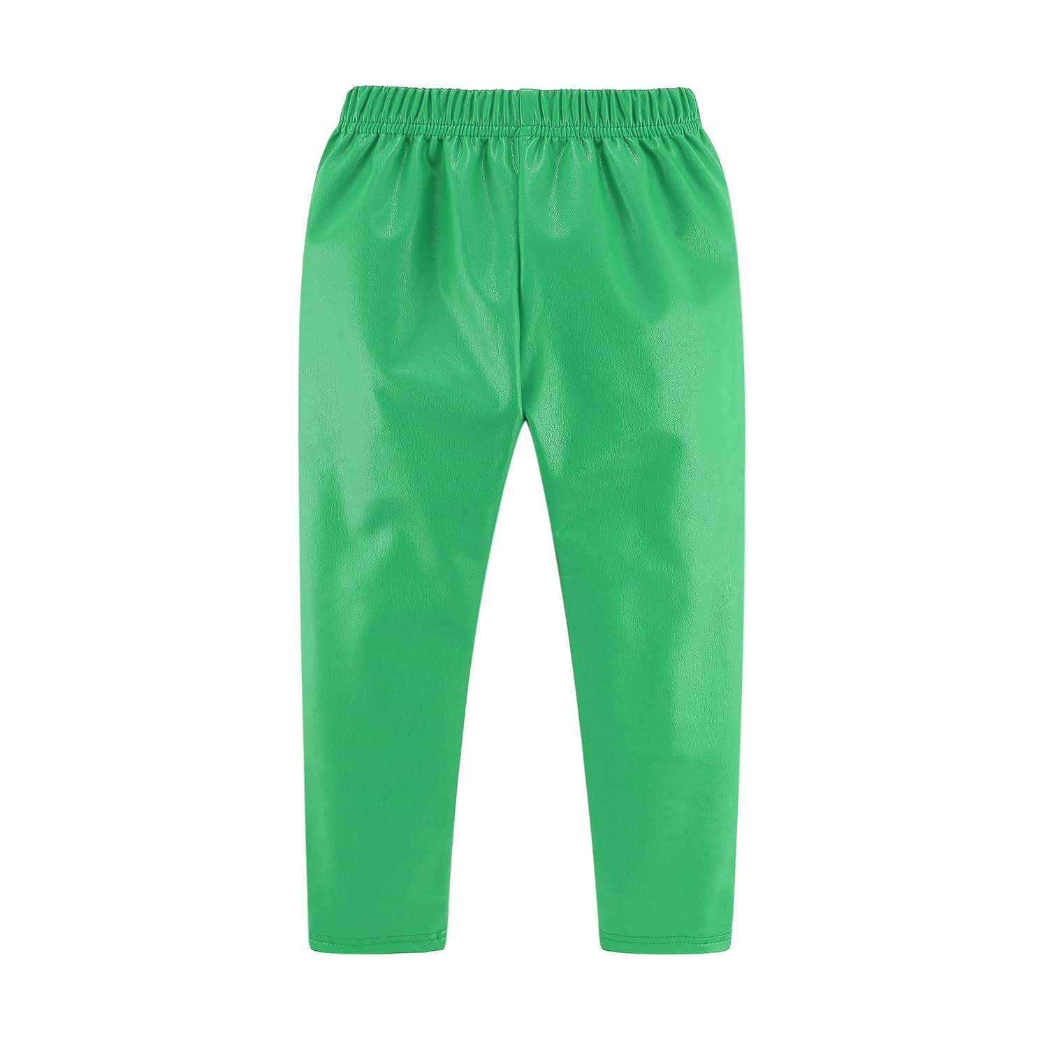 Mud Kingdom Little Girls Warm Pants Faux Leather Fleece Lined