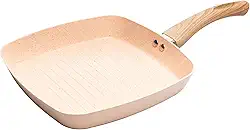 LYOR - Bistequeira de Indução em Alumínio com Revestimento Cerâmico Bege 24cm