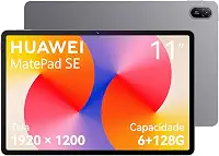 Tablet, HUAWEI MatePad SE 11, 6+128GB, Tela HUAWEI FullView de 11" para Conforto Visual,Superbateria de 7700 mAh 22,5W,Câmera Traseira 8 MP,Câmera Frontal 5 MP,Cinza Nebula