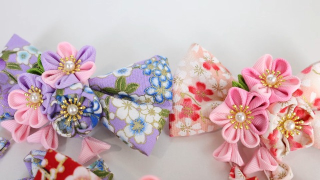 Amazon.com : Umibow Japanese Kimono Flower Hair Clip Bowknot