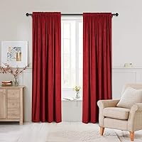 Vista 18 de Cortinas de doble cara de felpilla para cortina de cocina, cenefa para sala de estar