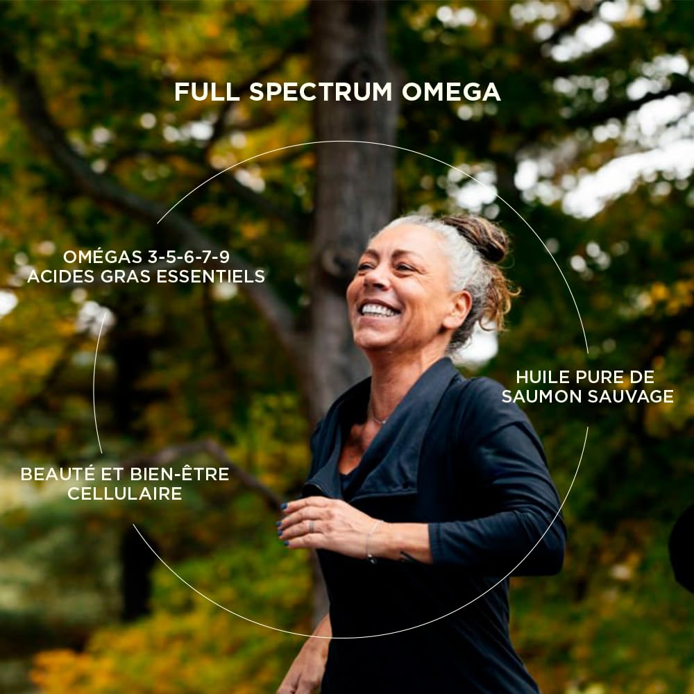 Solgar Full Spectrum - Formule Complète Omega 3-5-6-7-9-120 Capsules | Formule Complète Omégas 3‑5‑6‑7‑9, Huile Pure de Saumon Sauvage d’Alaska, Acides Gras Essentiels, Complément Alimentaire