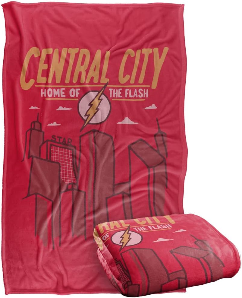 The Flash Blanket, 36"x58" The Central City Silky Touch Super Soft Throw Blanket