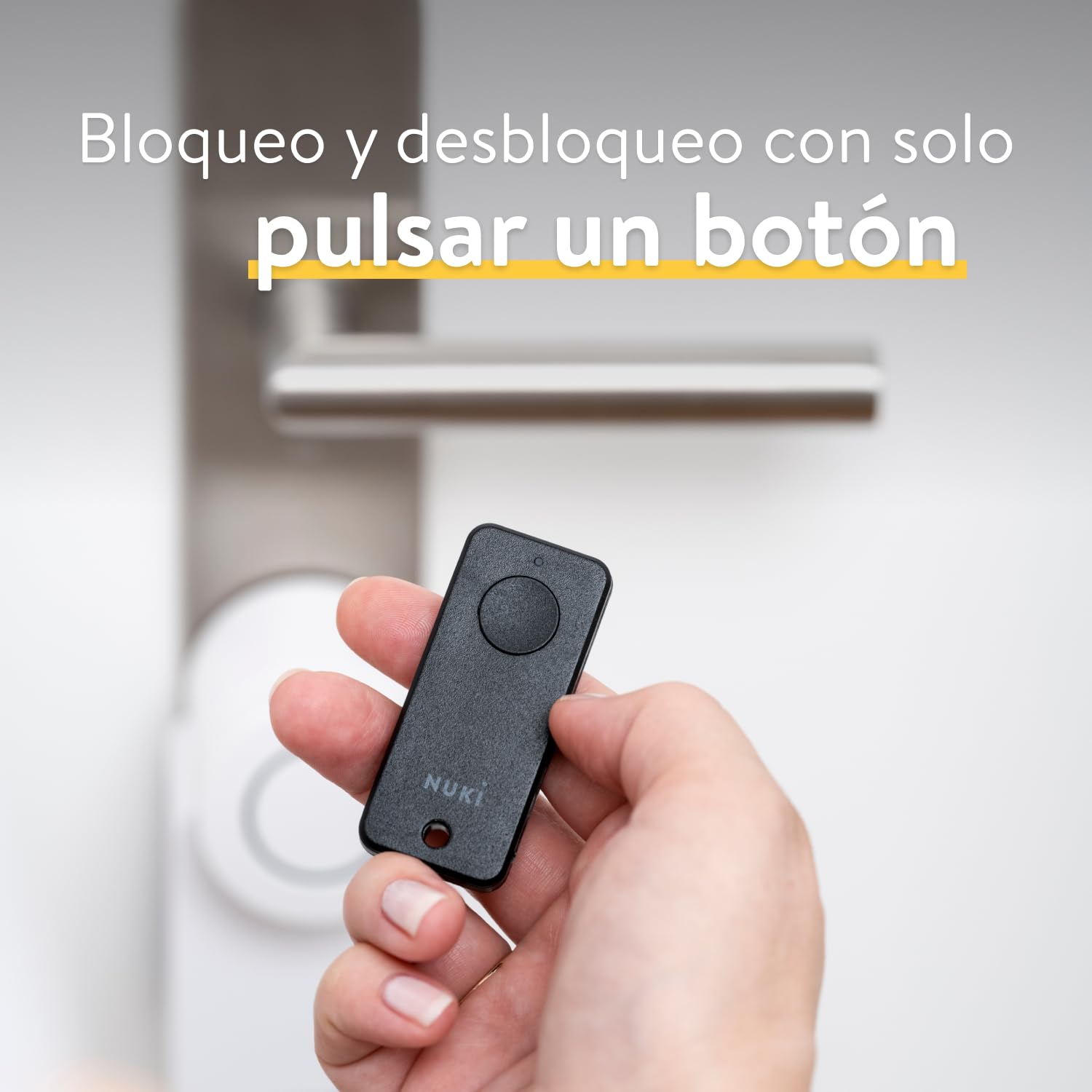 Nuki Fob, llavero Bluetooth, cerrar la puerta pulsando un botón, extensión para Smart Lock, abrepuertas sin contacto, cerradura eléctrica, bluetooth