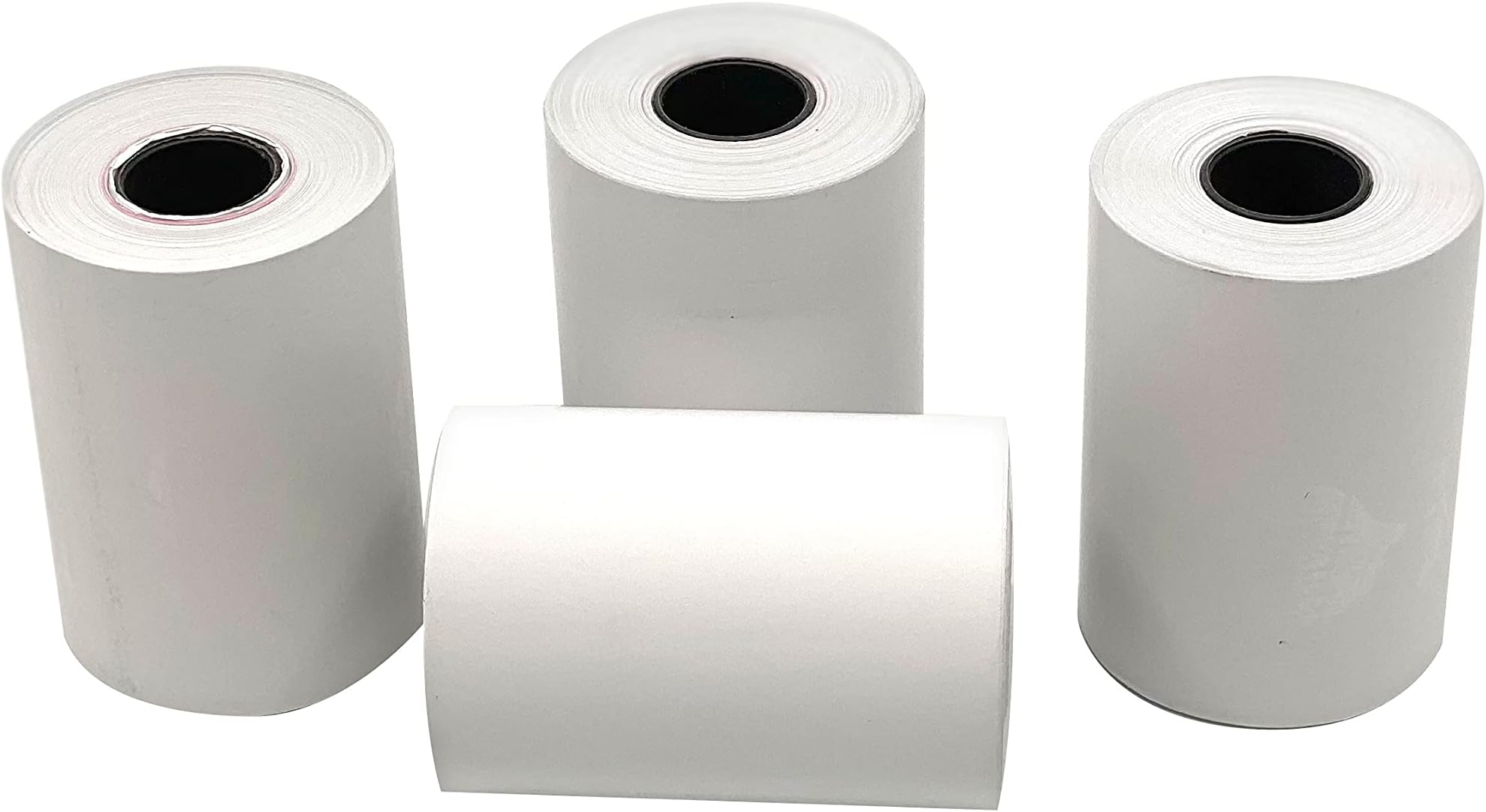 Atlas Thermal Paper Rolls for Credit Card (57x40mm, White)- Pack of 4 Rolls