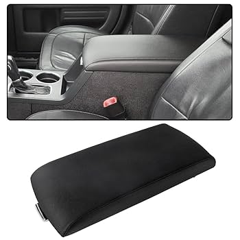 Universal Black PU Leather Car Center Console Armrest Lid Pad Cover