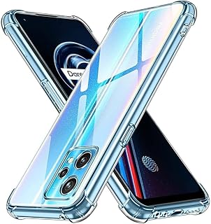 حافظة حماية شفافة ناعمة من البولي يوريثين الحراري بأربع زوايا لموبايل ريلمي C31 الموعز أزرق المعز