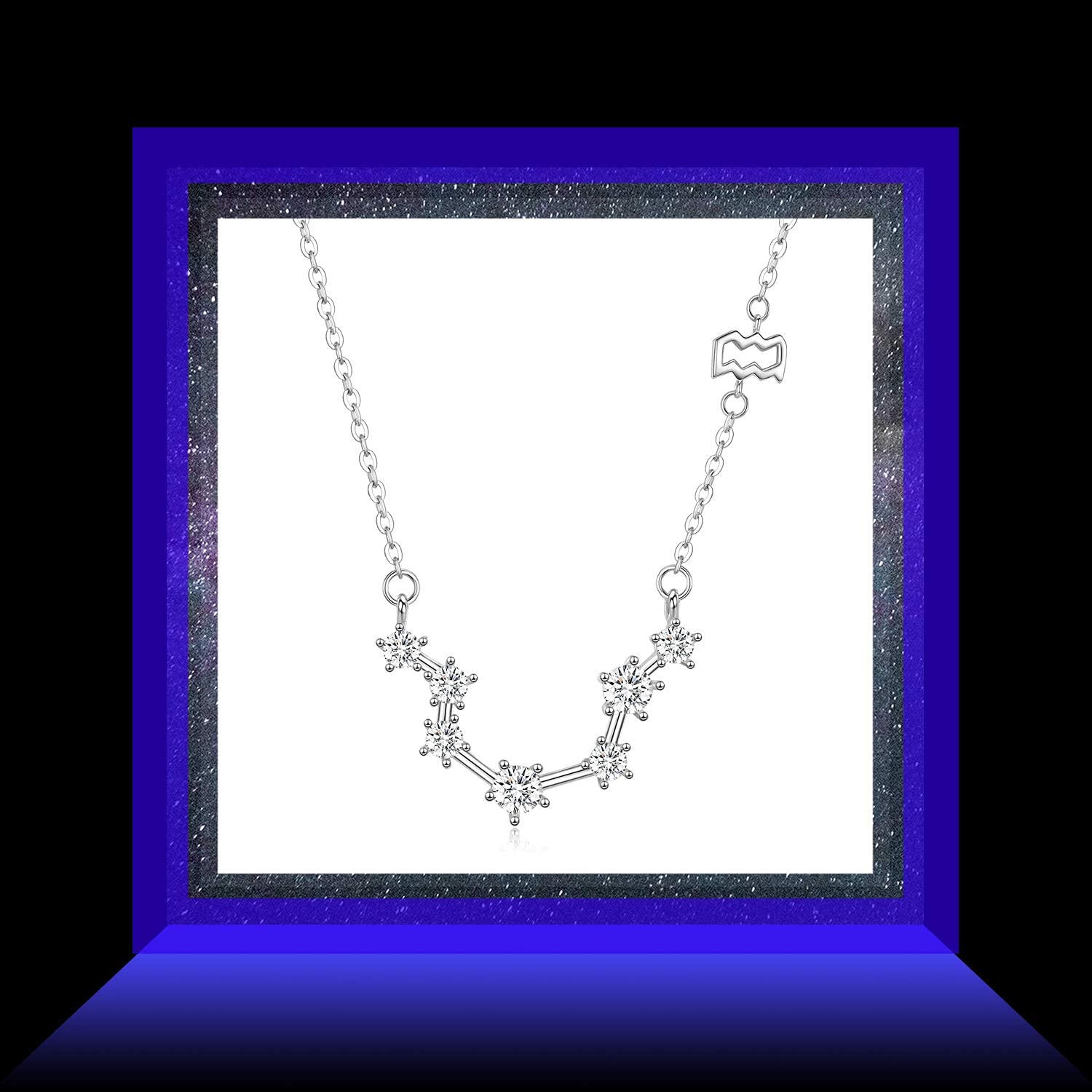 12 Costellazione dello zodiaco Collana in argento sterling 925, Astrologia 12 Costellazione del pendente Oroscopo Segno Astrologia Zodiaco CZ Stella Collana Gioielli Regali di compleanno per le donne