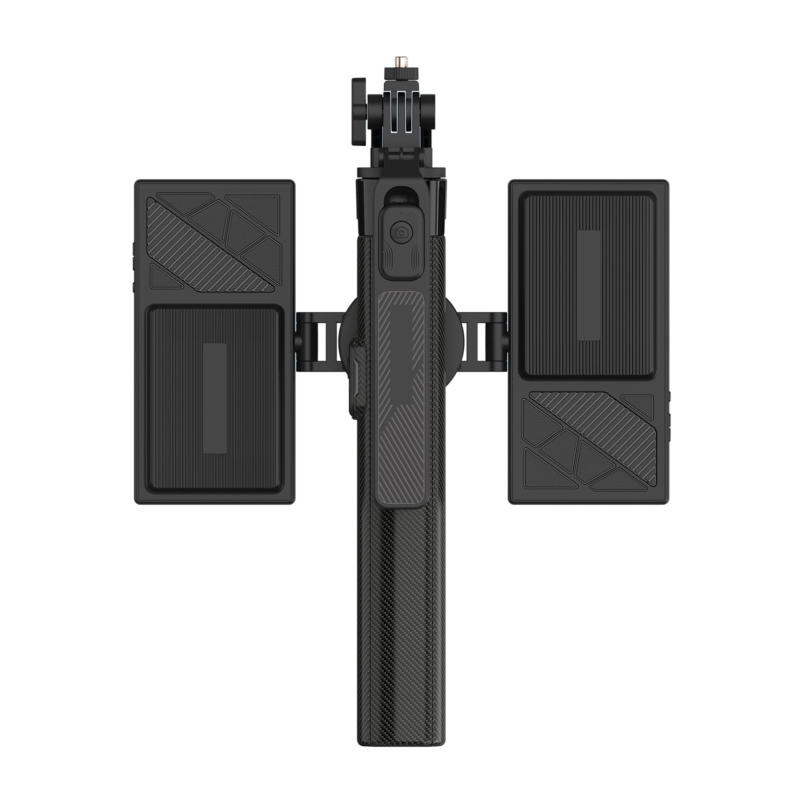 Bastone selfie estensibile telecomando selfie stick allungabile con telecomando asta telescopica con magnetico treppiede 1,7 m 2 luci LED per telefono vlog