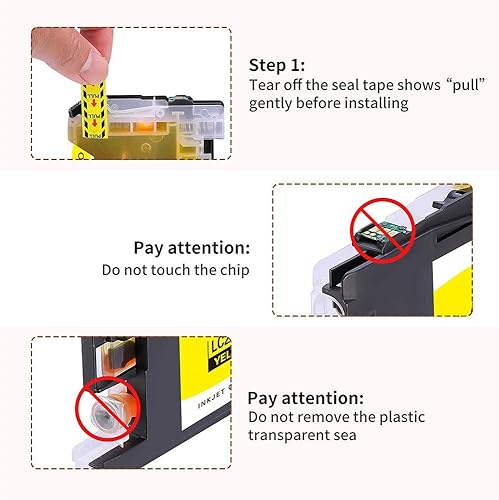Miniatura 3 de 103 cartuchos de tinta, paquete de 5 cartuchos de tinta compatibles LC-103XL LC-103 XL LC103XL LC 103 XL para Brother MFC J870DW J450DW J470DW