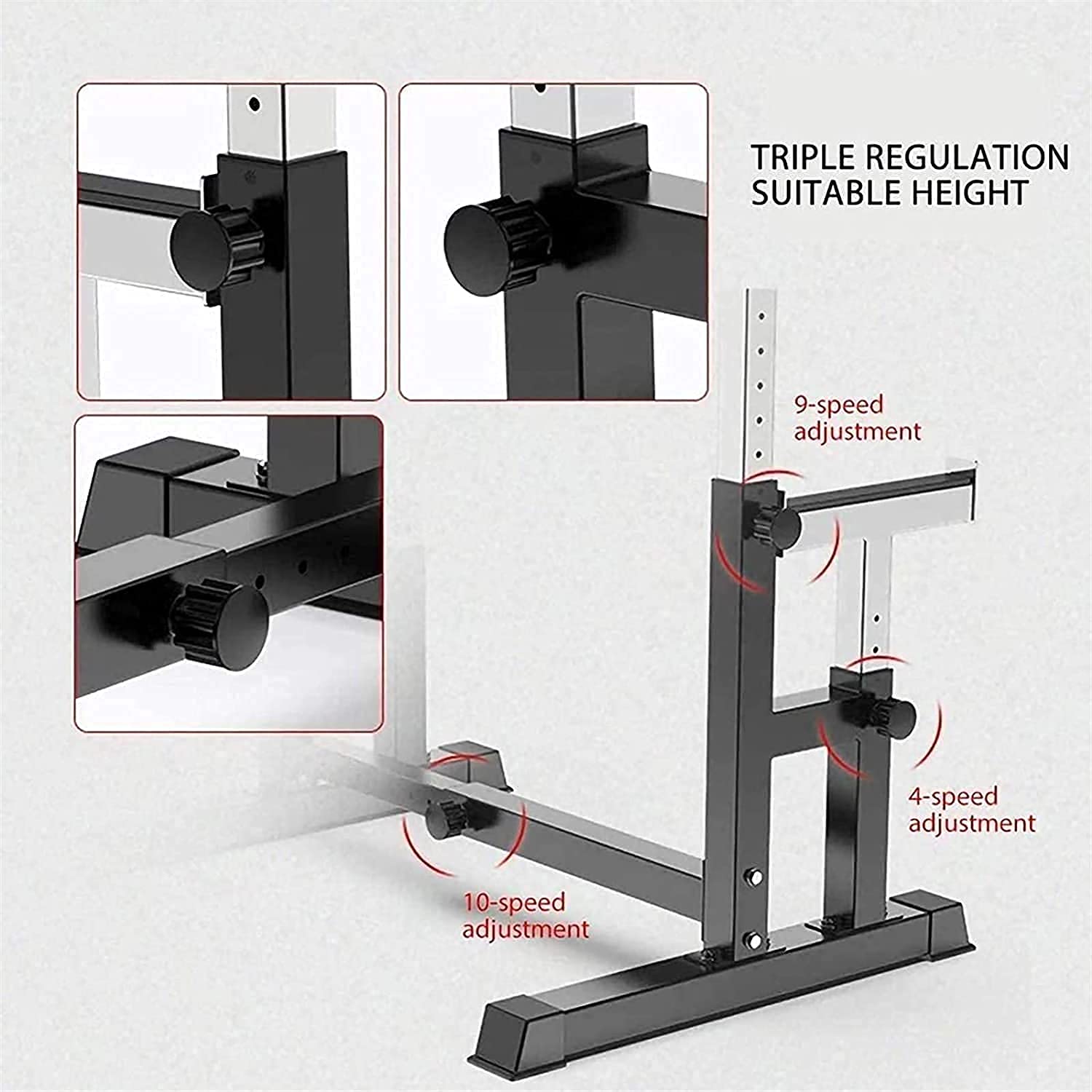 Soporte para barra, soporte para sentadillas, soporte para press de banca, soporte para sentadillas ajustable, soporte para sentadillas, estación de inmersión multifunción, soporte para inmersión, gi