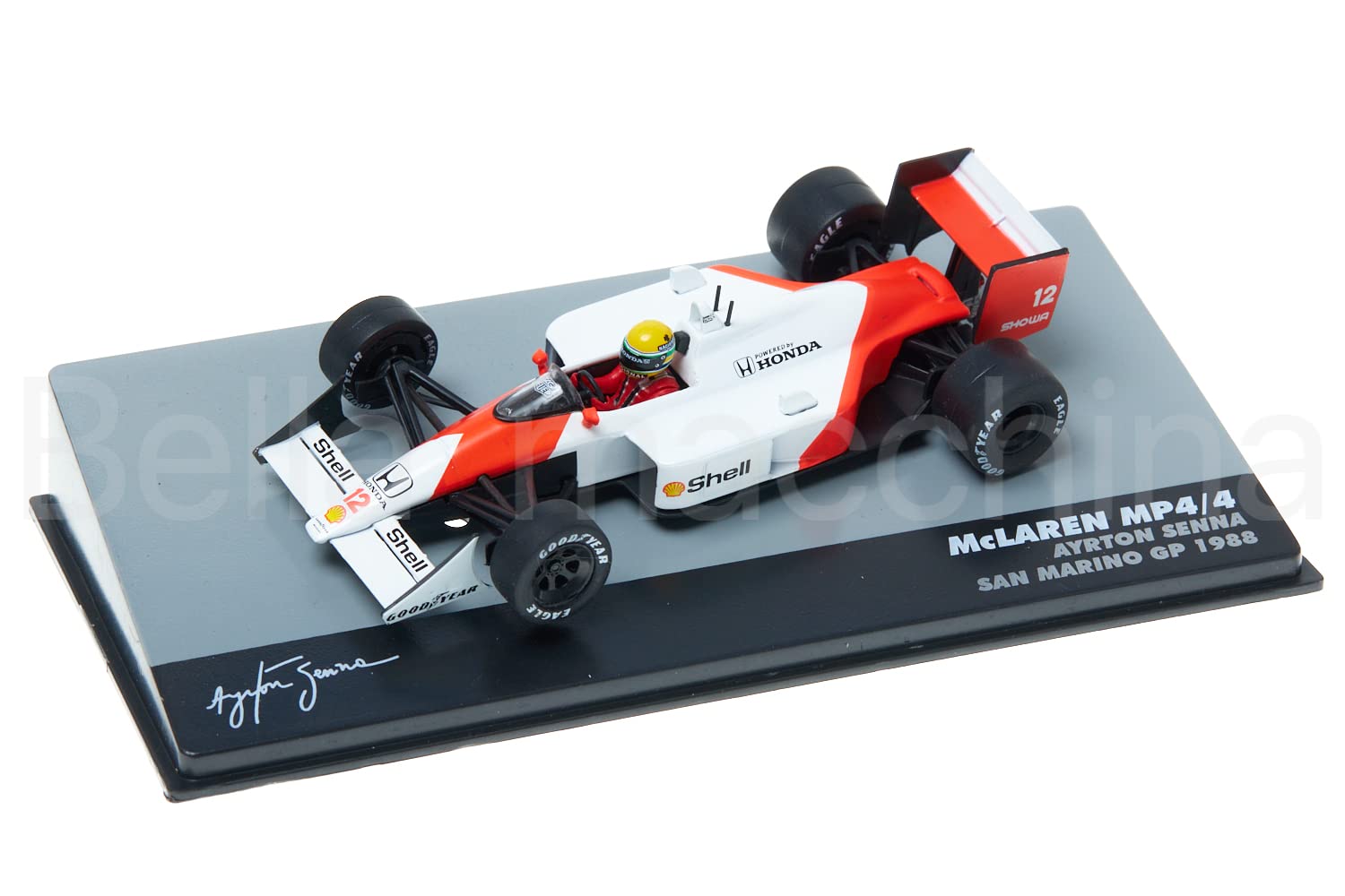アイルトン・セナ 1/8 マクラーレンMP4/4 セミスクラッチビルド 完成品 