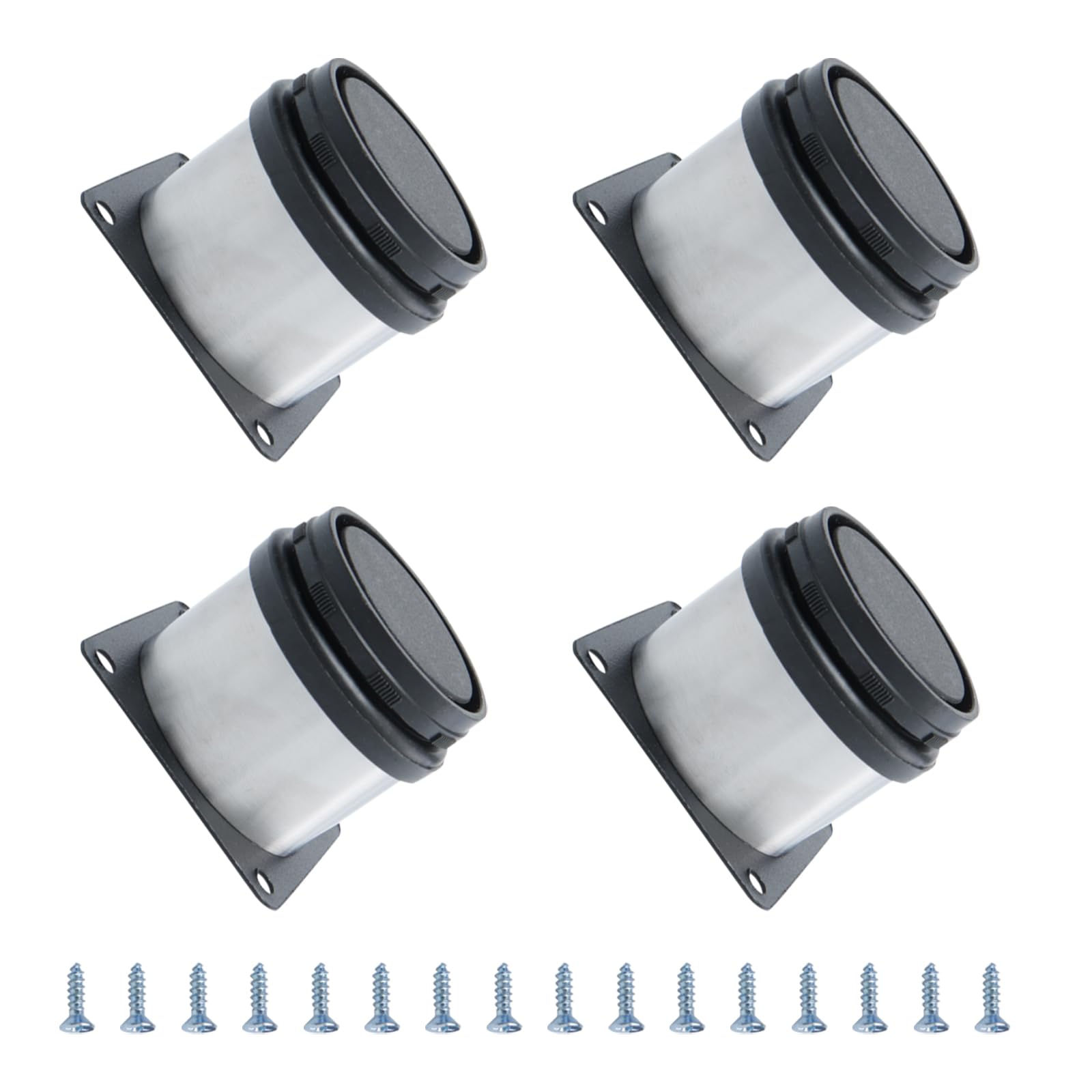 METALLIXITY Furniture Legs (2 Inch Height) 4Pcs, Stainless Steel Furniture Cabinet Metal Legs with Screws