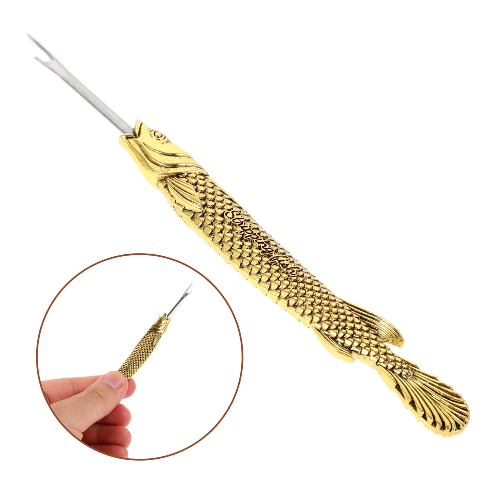 jojofuny 4 Piezas Desgarrador de costuras destripadores herramienta para quitar hilos puntadas descoser de coser y extractor de agujas desgarradores de costura Metal Golden