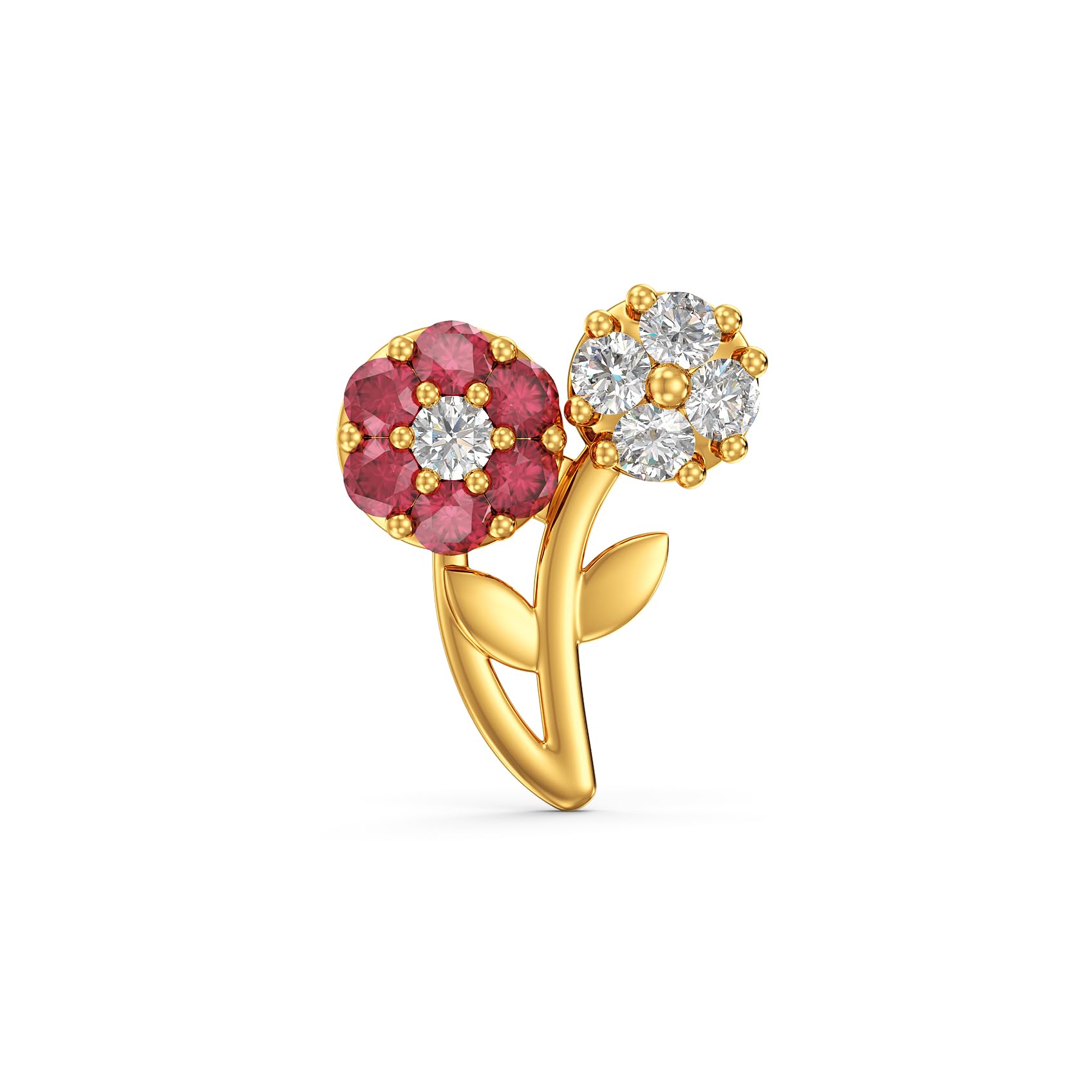 joyalukkas 22 kt (916) Twinflower Gold Nosepin-picture-30