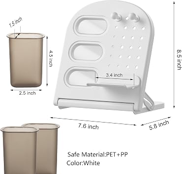Cute Aesthetic Pencil Holder for Desk Organizer Marker Pen Cup Hole Board Storage Dual-Purpose for Office, School, Home