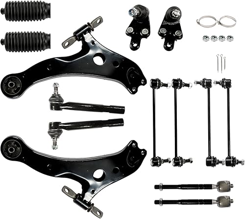 labwork Kit de suspensión delantera de 14 piezas de reemplazo de brazos de control para Toyota Camry 2007-2011