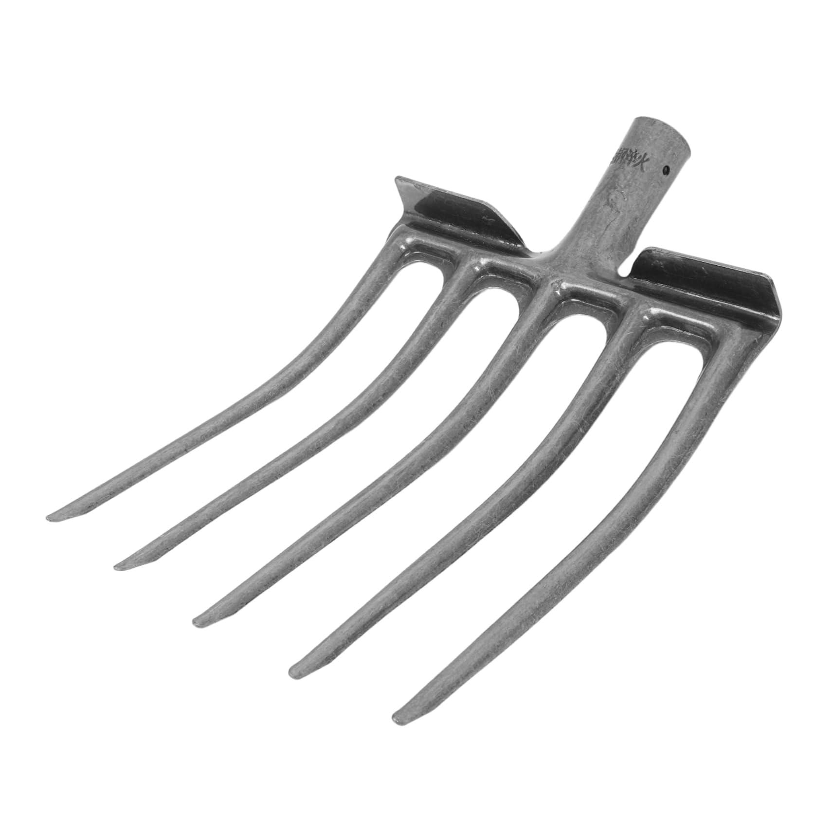 SOIMISS Forca Agricola in Acciaio a 5 Denti Per Giardinaggio e Preparazione Terreno, Testa Di Ricambio Robusta Per Allentare e Rivoltare Suolo, Utensile Manuale Per Orto e Azienda Agricola