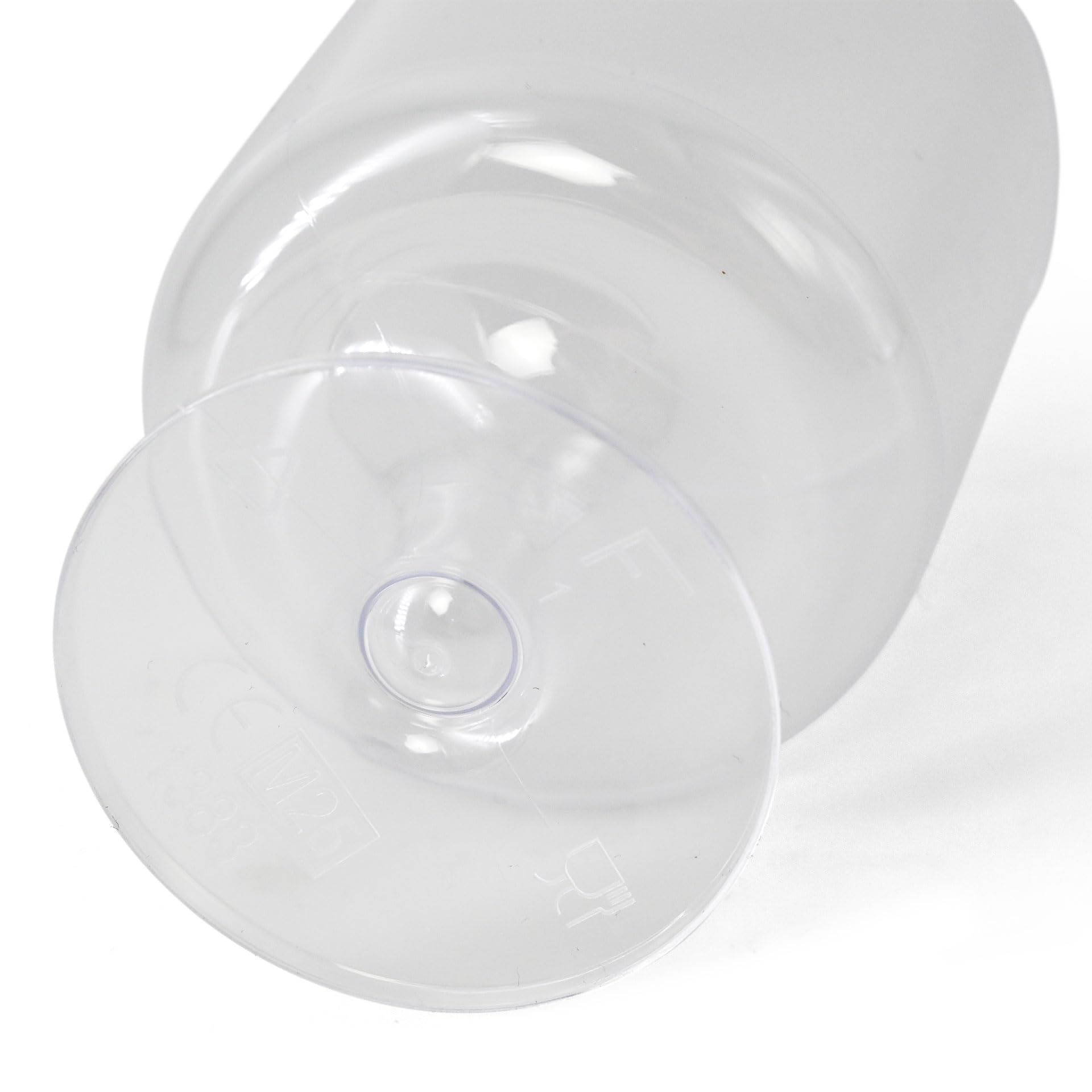BIOZOYG 150 pcs Verres à vin plastique 200 ml - réutilisables