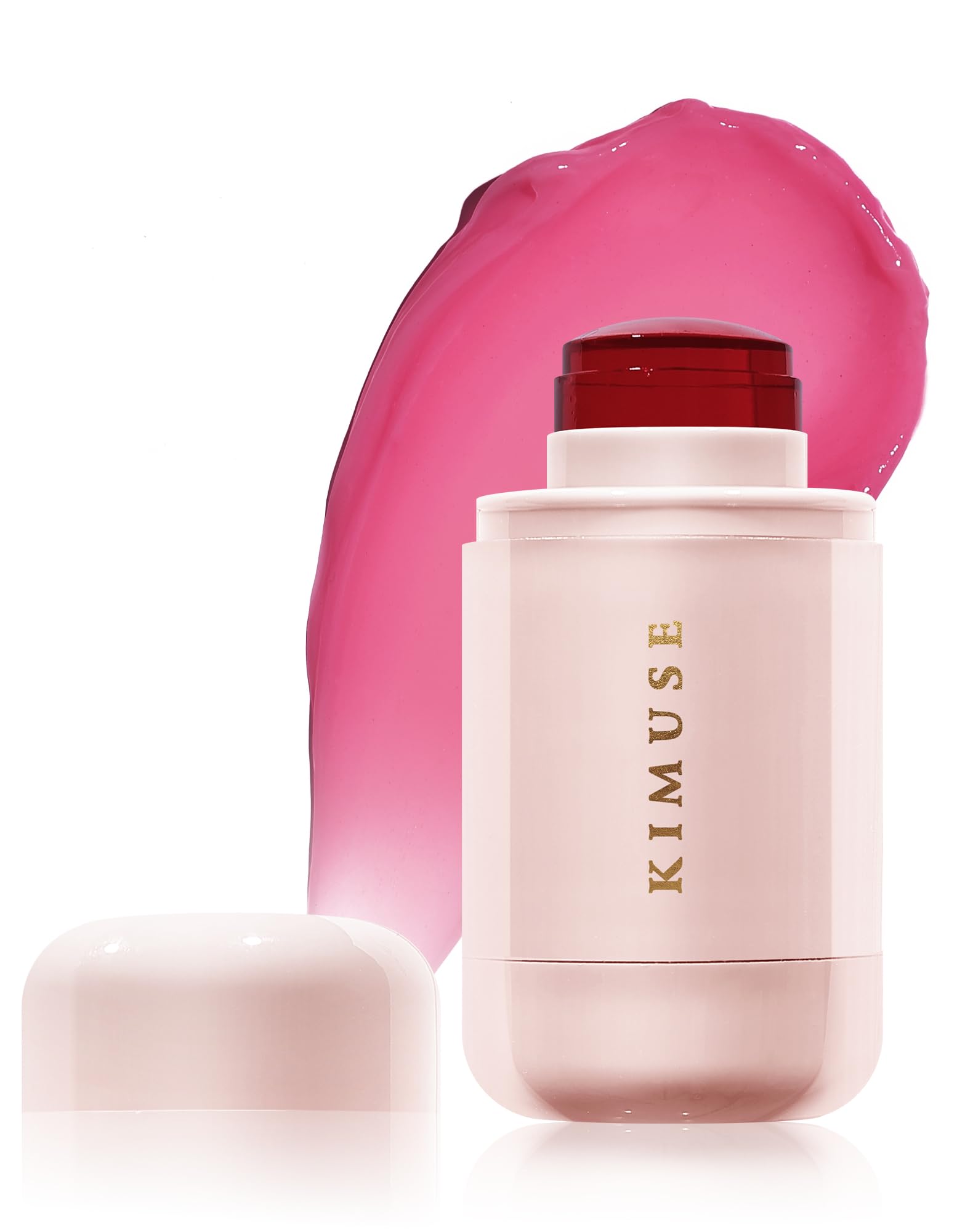 KIMUSE Jelly Cheek & Lip Tint, Watercolor Blush, Multi-Use Makeup, Tint for Cheeks, Lips & Eyes, Lightweight, Sheer & Buildable Color, Vegan Formula,