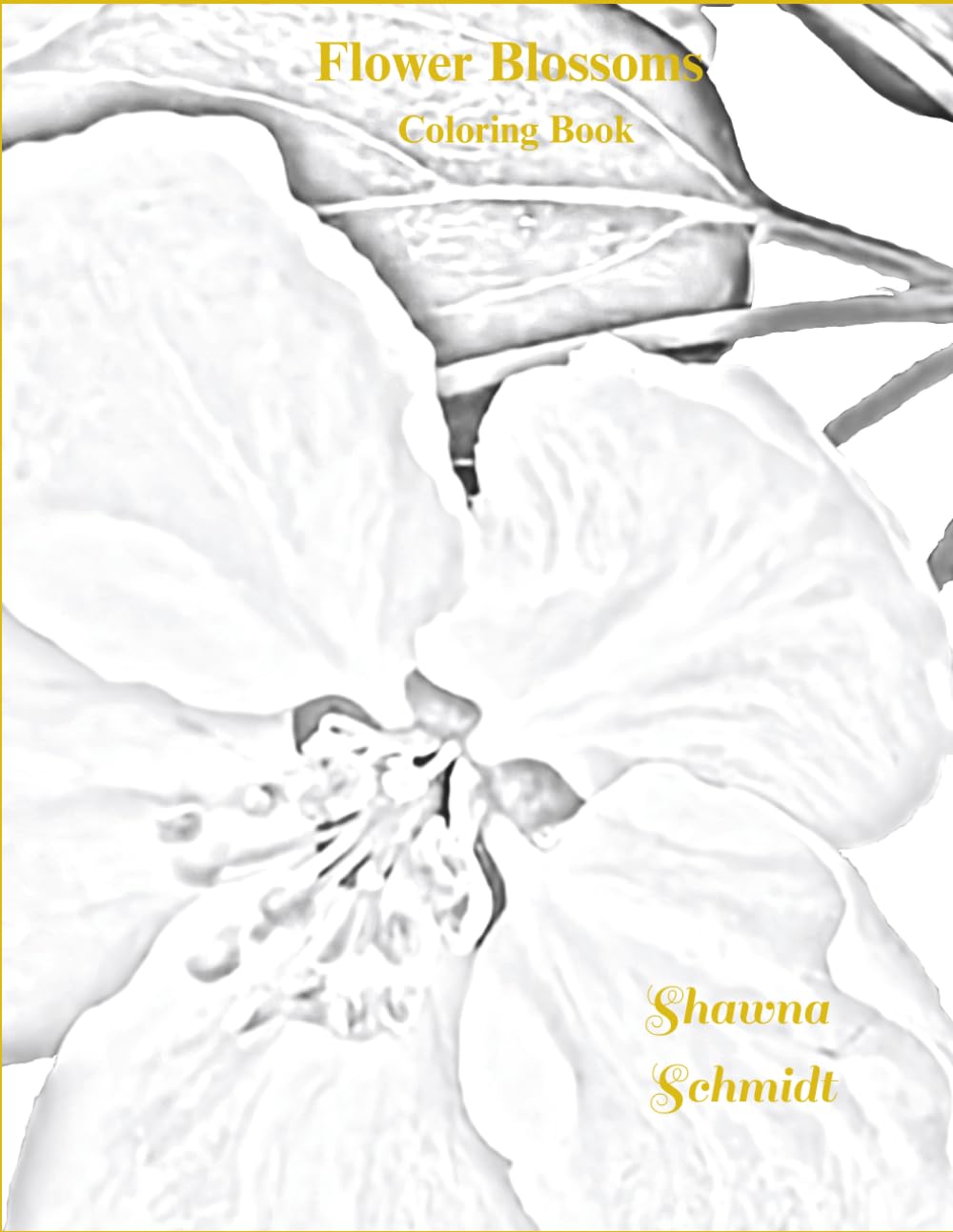 Flower Blossoms Coloring Book (Flower Coloring Books)